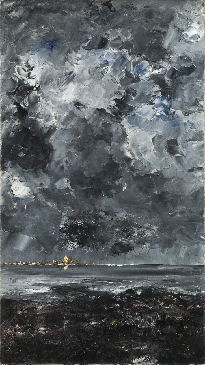 Město (olej na plátně) od August Johan Strindberg
