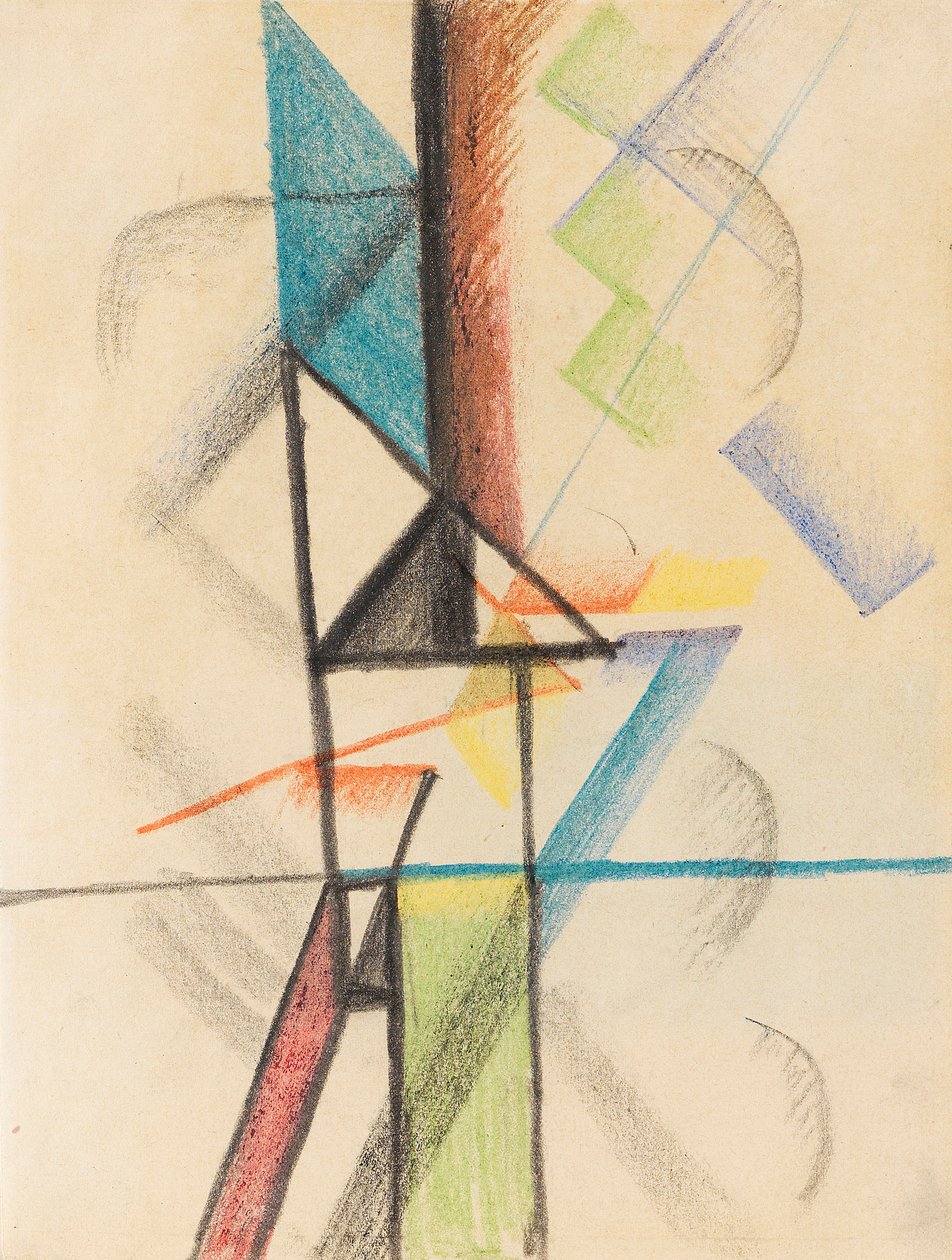 Abstraktní formy V, 1913. od August Macke