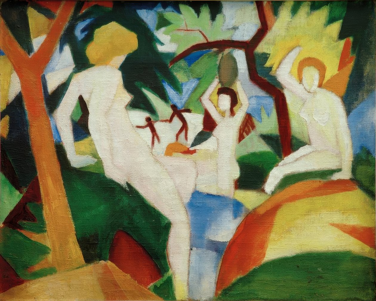 Koupání žen od August Macke