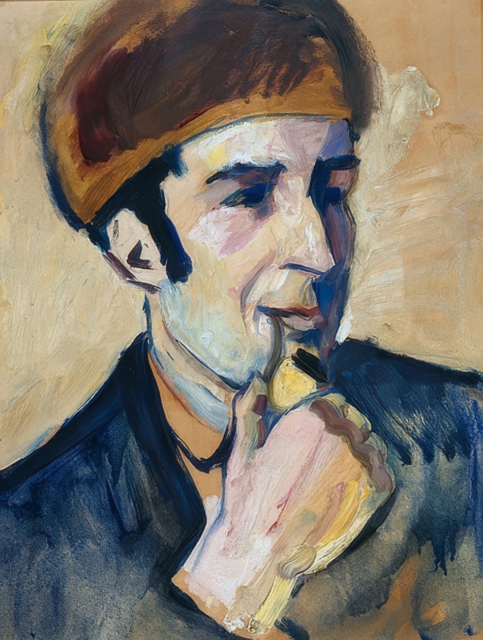 Portrét Franze Marca. 1910 od August Macke