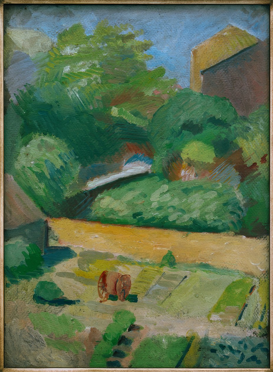 Pohled do sousední zahrady (Bonn) od August Macke
