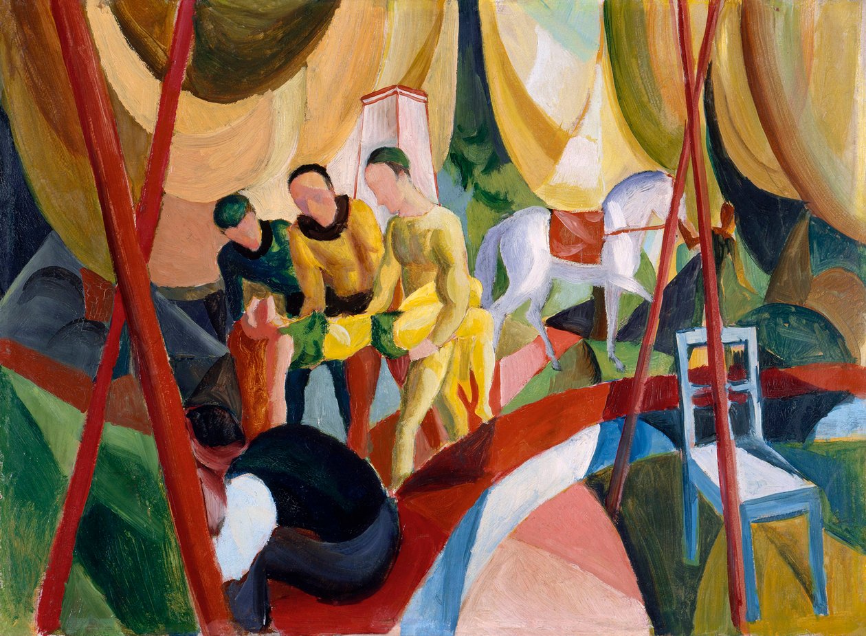 Cirkus, 1913 od August Macke