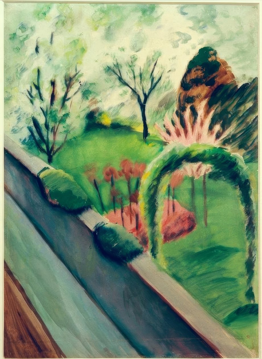 Mackeho zahrada v Bonnu od August Macke