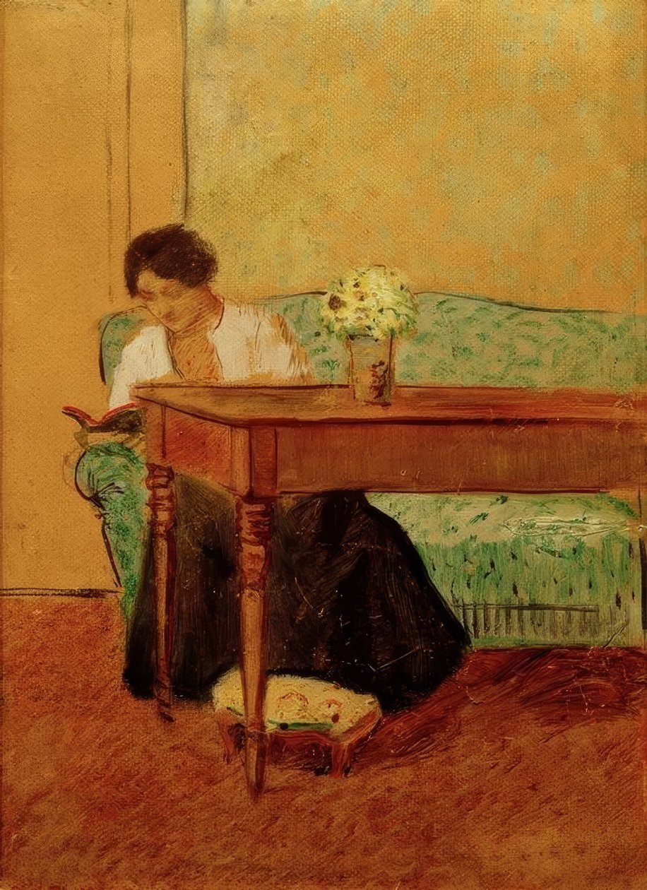 Elisabeth na zelené pohovce, čtení od August Macke