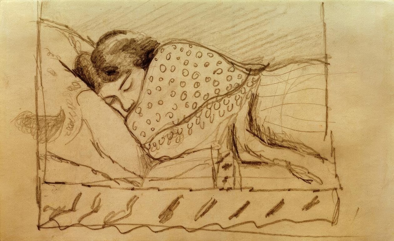 Elisabeth, spící od August Macke