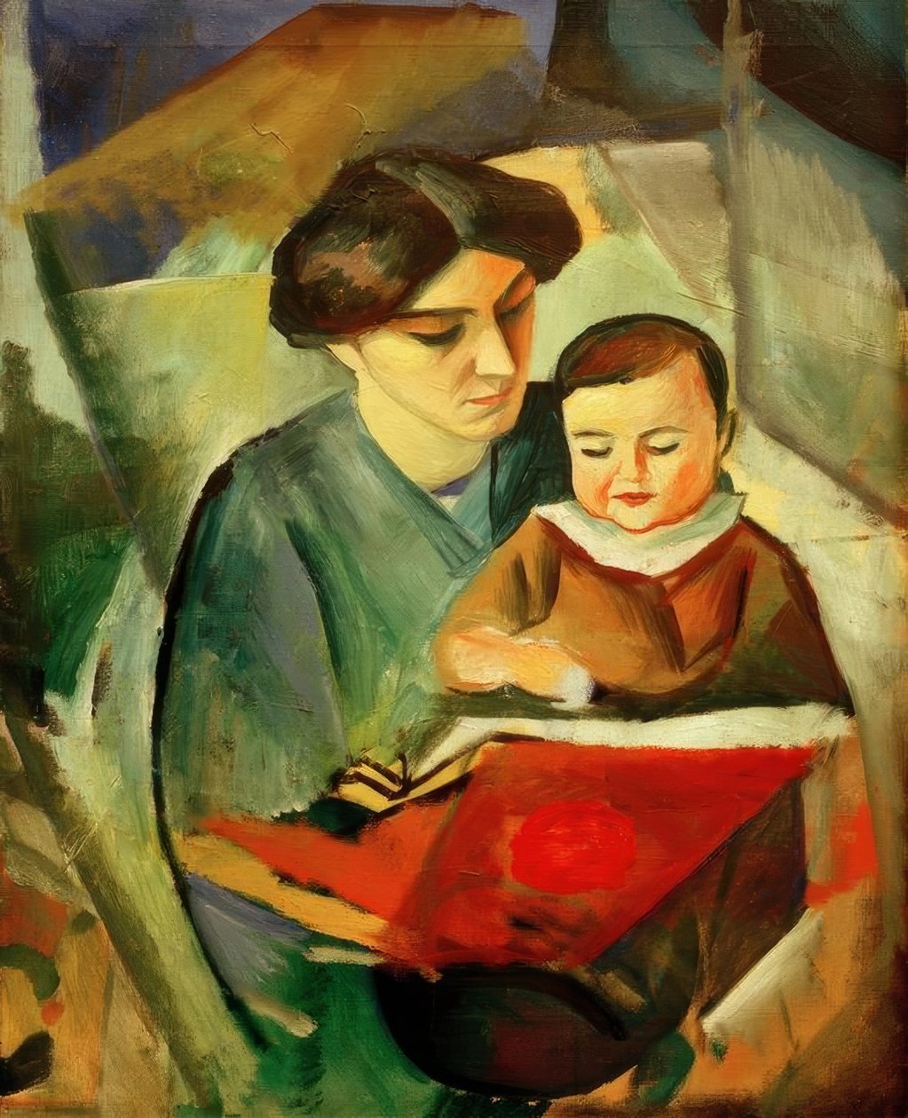 Elisabeth a Walterchen od August Macke