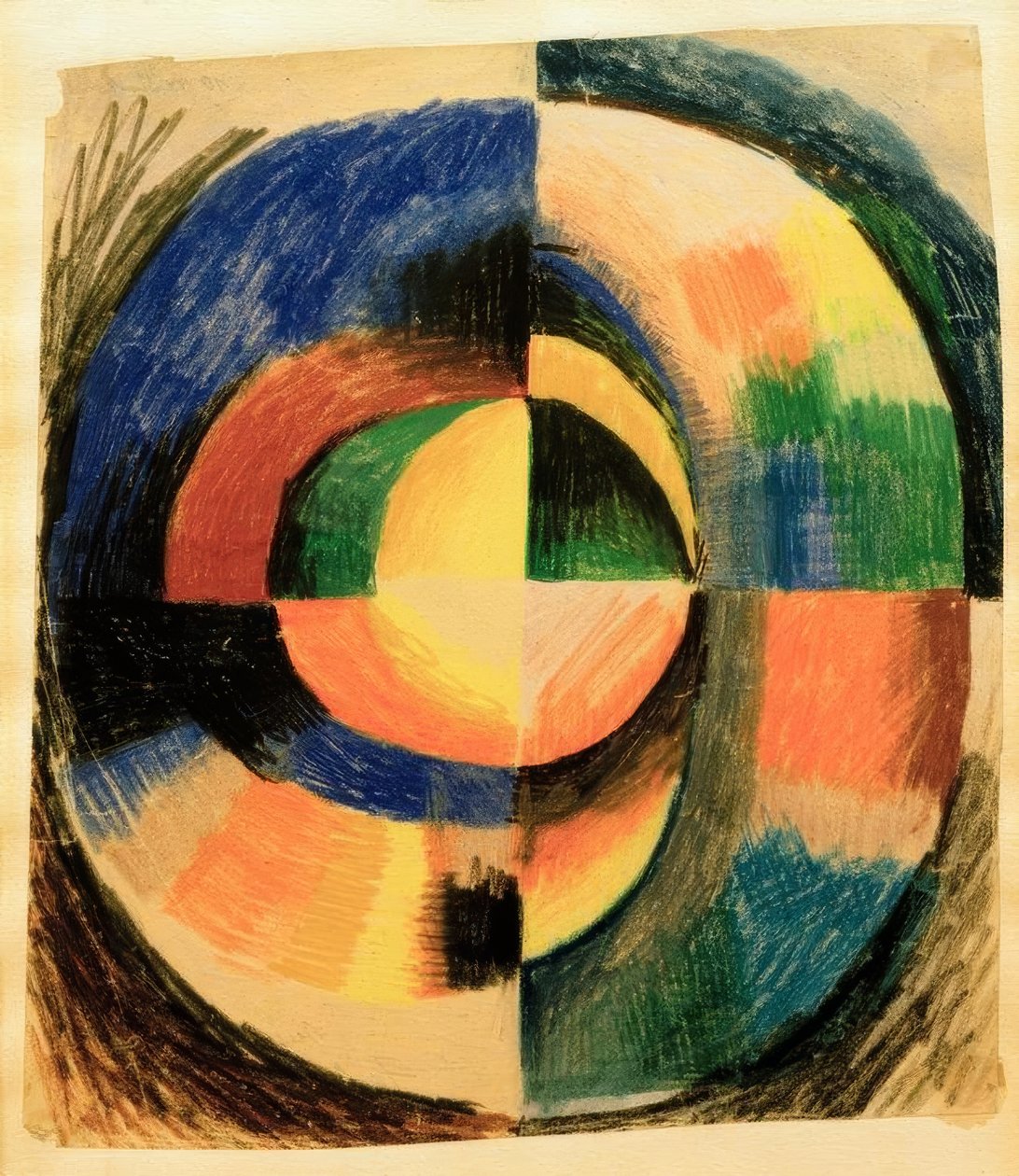 Barevný kruh II (velký) od August Macke