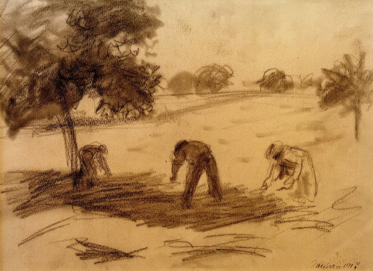 Práce v terénu od August Macke