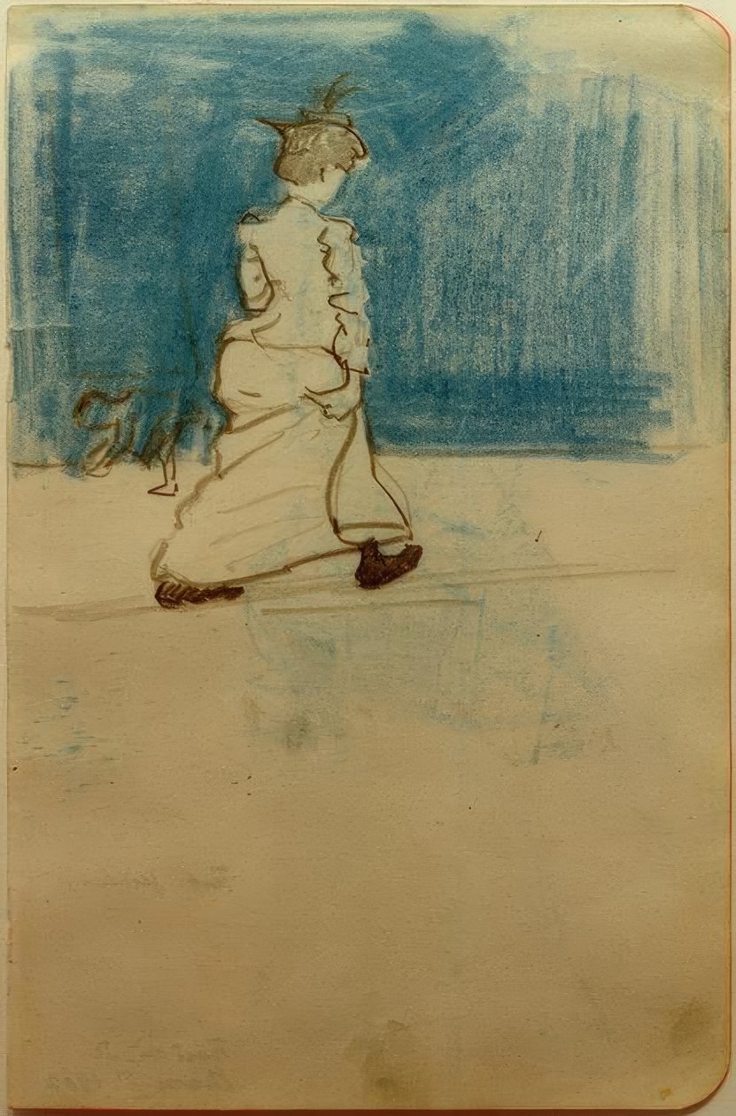Žena na ulici II od August Macke