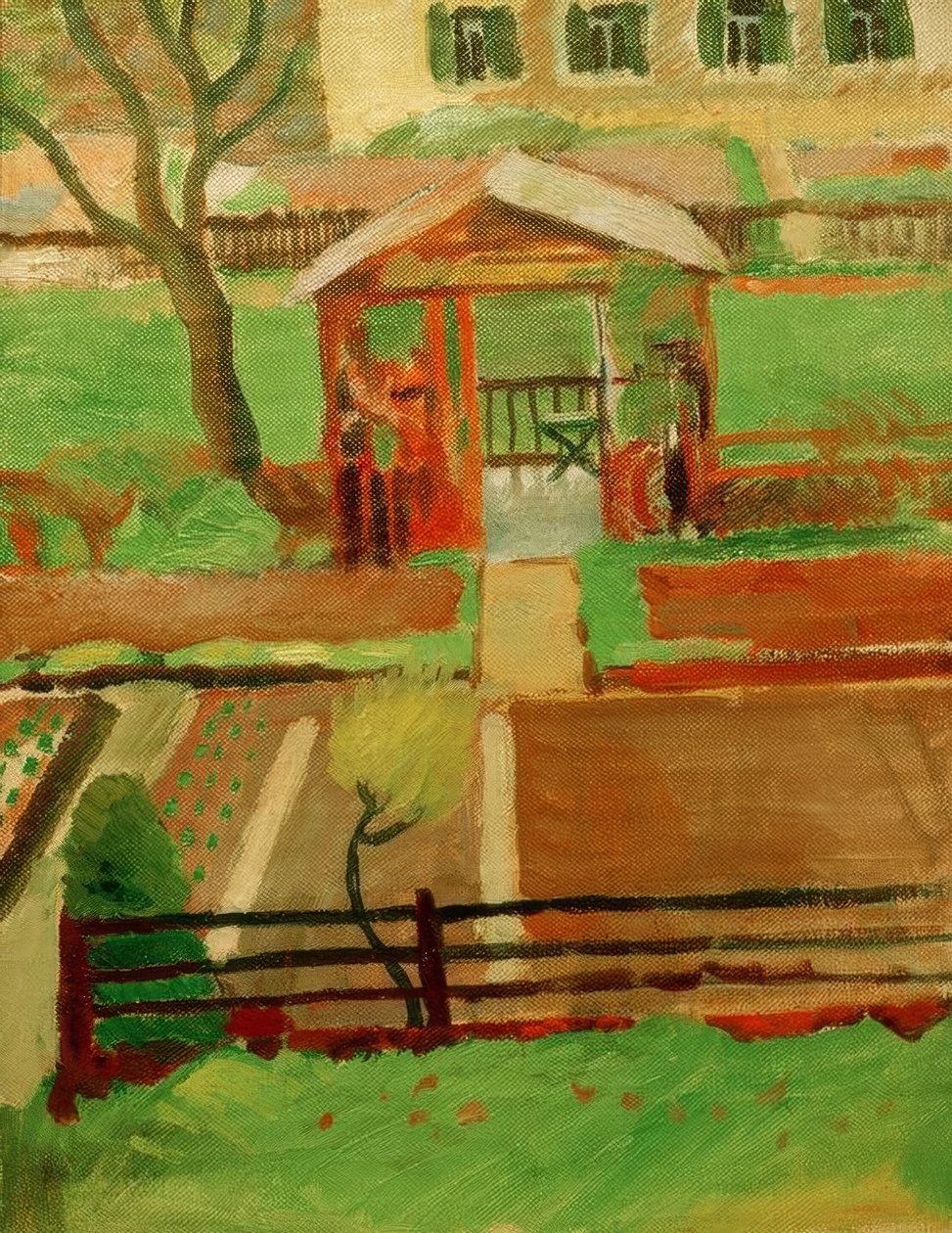 Zahradní kůlna v Tegernsee od August Macke