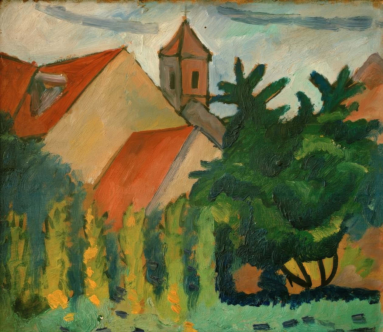 Kostel v Kandernu od August Macke