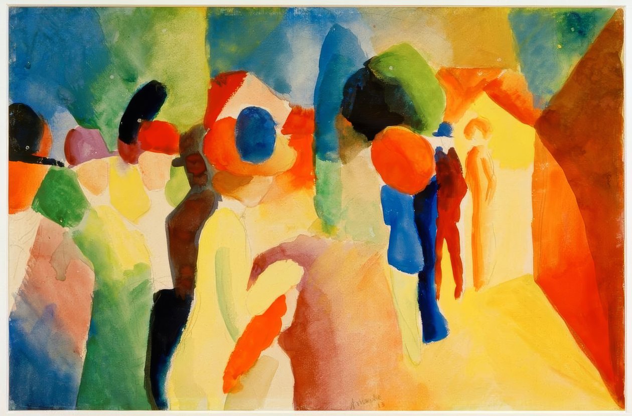 Se žlutou bundou od August Macke