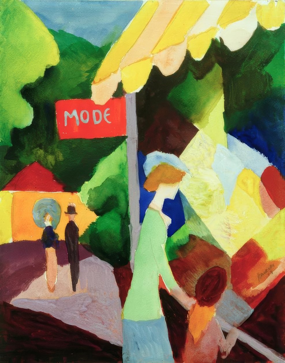 Módní přehlídka od August Macke