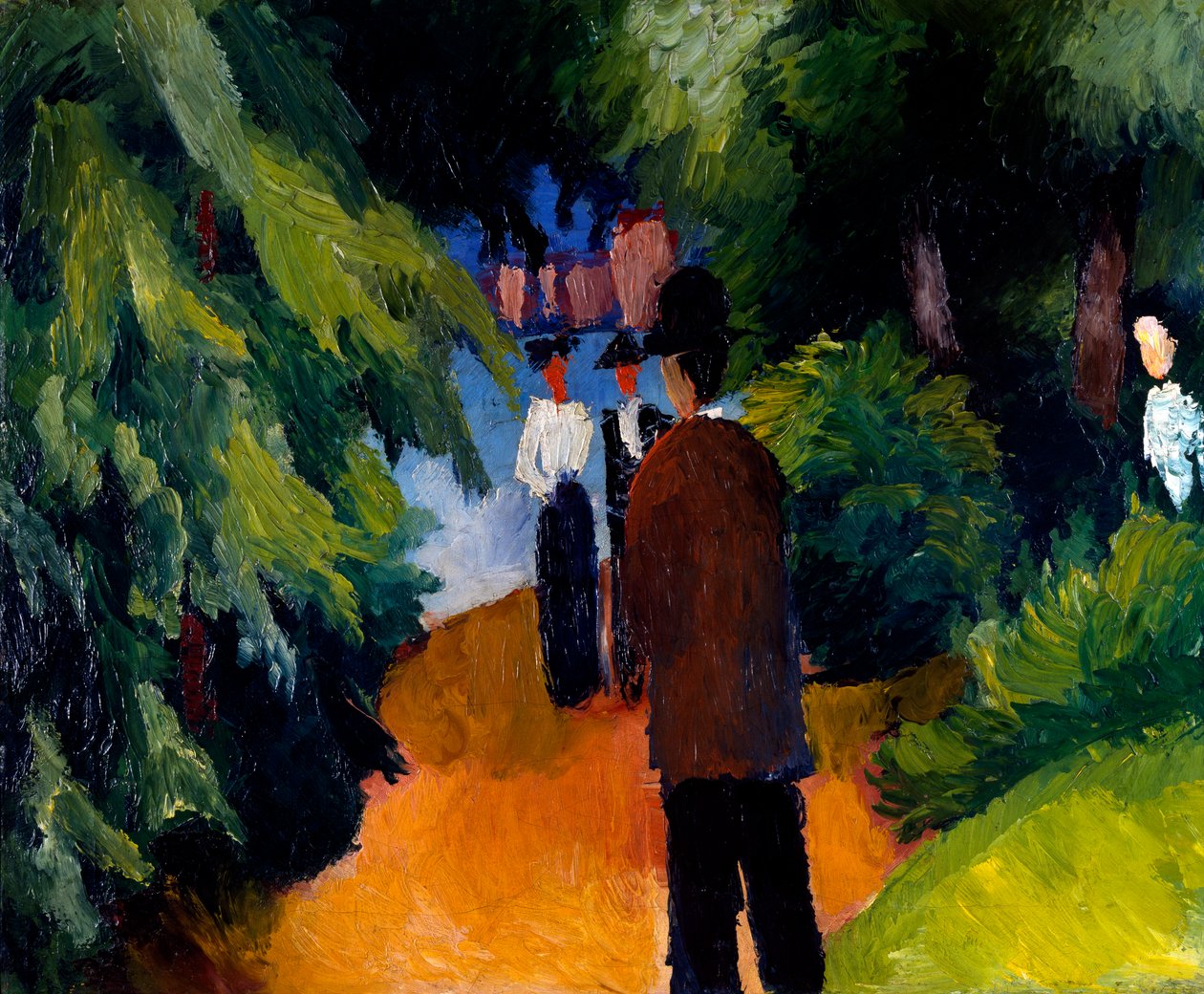 Park s rybníkem od August Macke