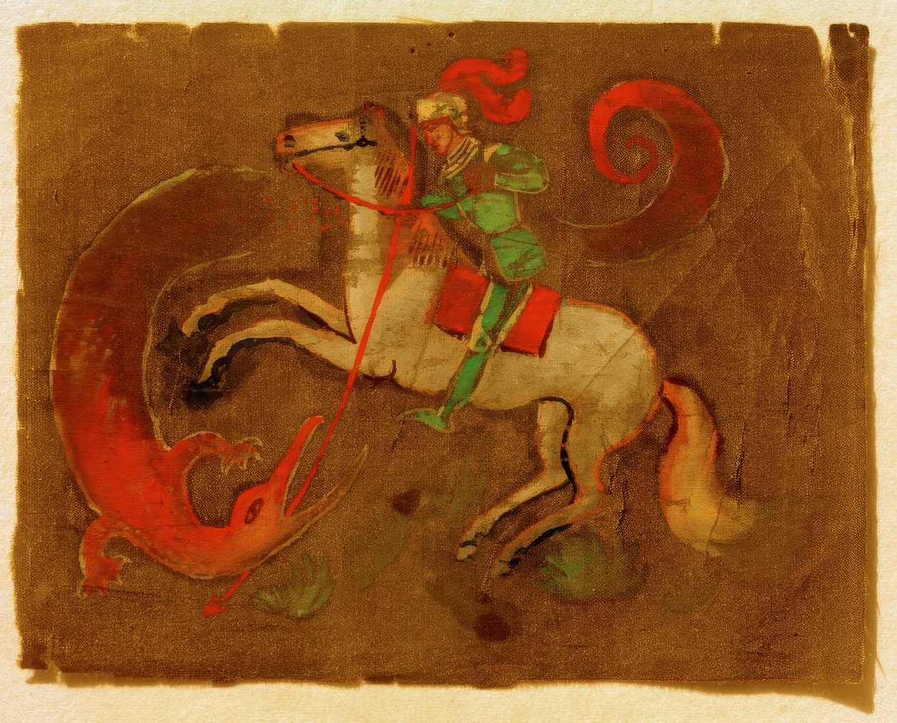Rytíř Jiří a drak od August Macke
