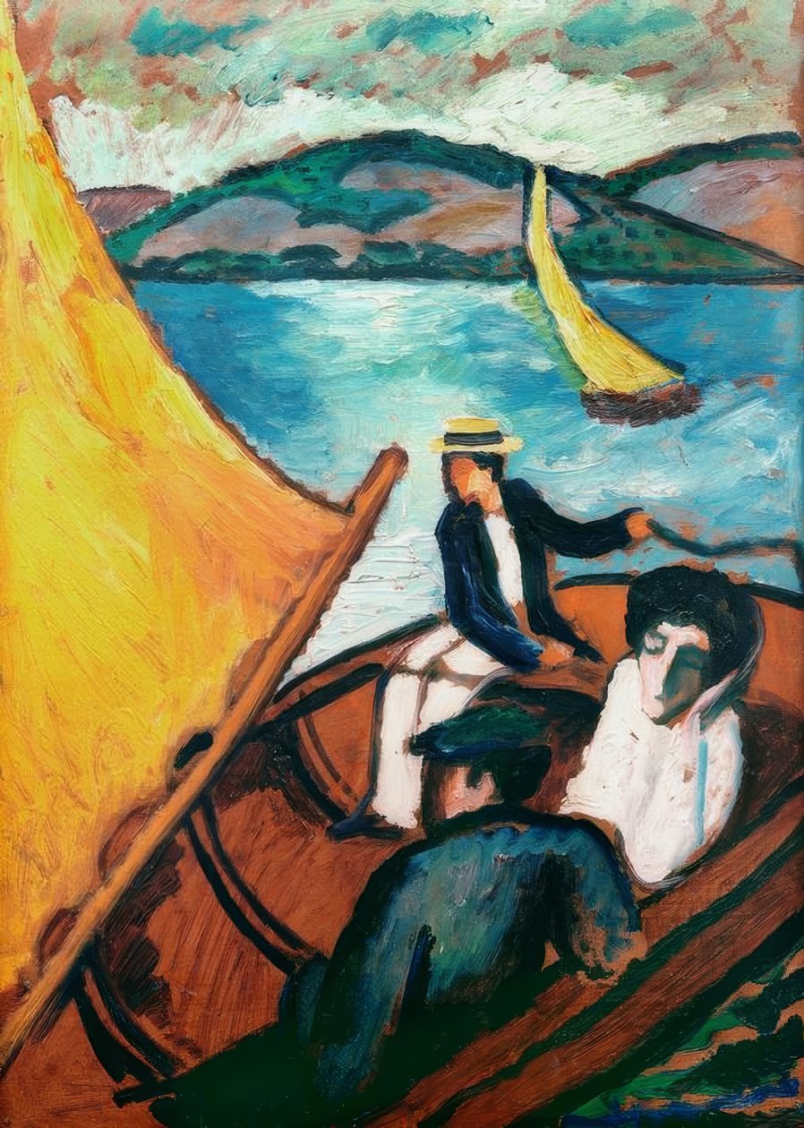 Plachetnice, Tegernsee od August Macke