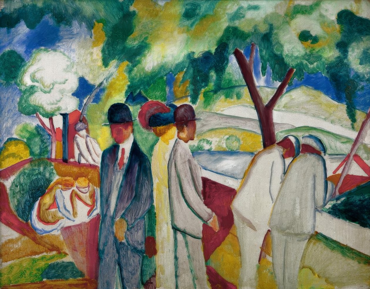 Kočárky (Great Light Walk) od August Macke