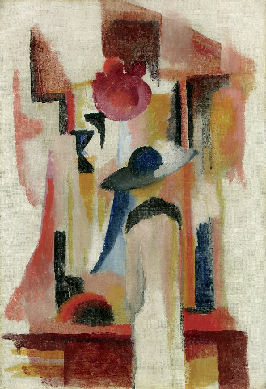 Studie světlé výlohy, 1913 od August Macke