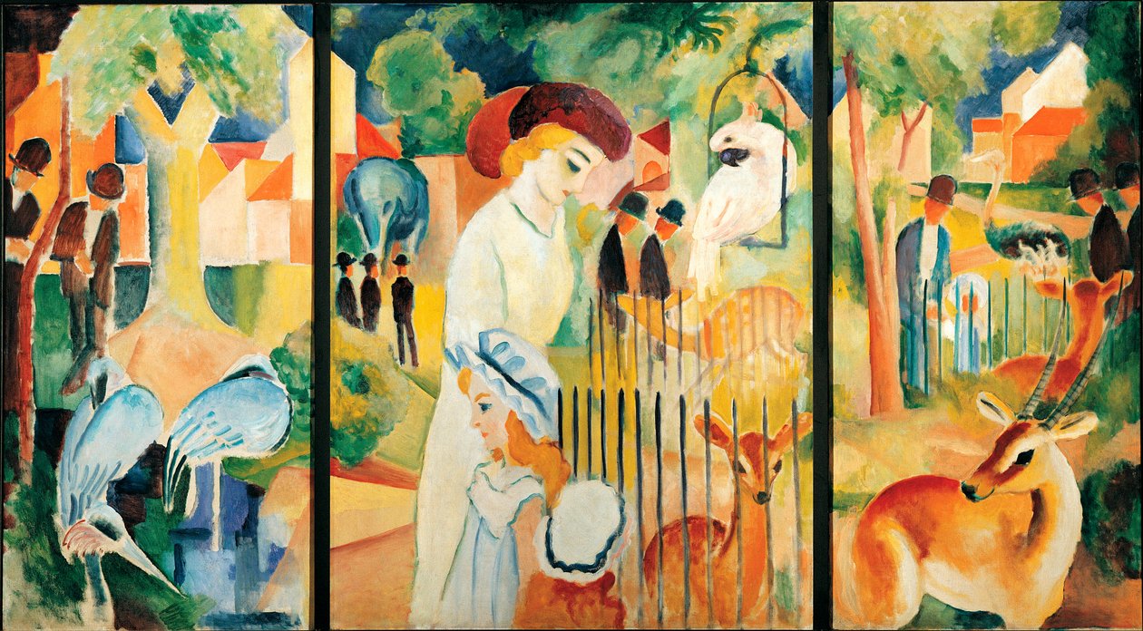 Velká zoologická zahrada. Obraz od Augusta Mackeho (1887-1914) od August Macke