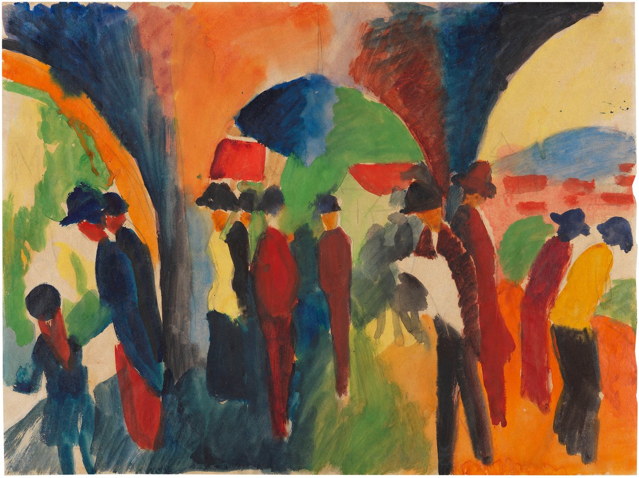 Pod arkádami Thun, 1913. od August Macke