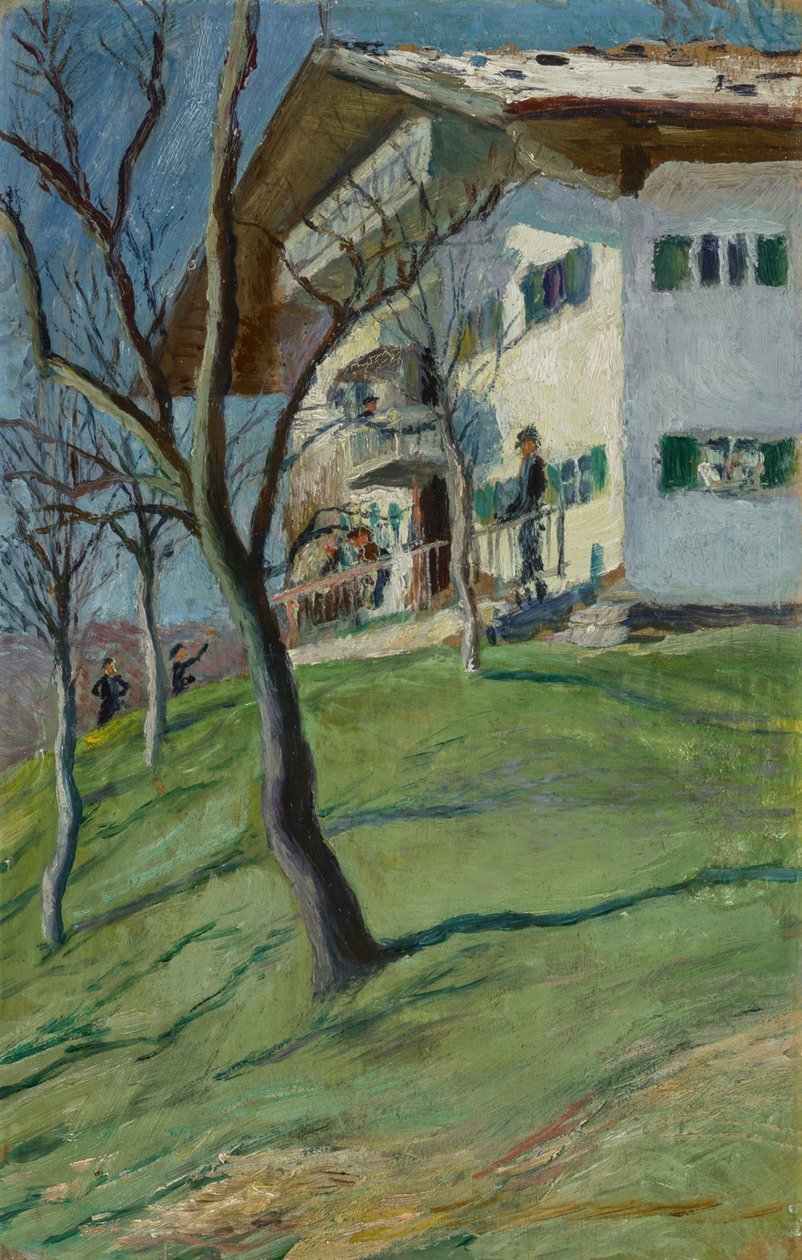 Náš malý dům v Tegernsee od August Macke
