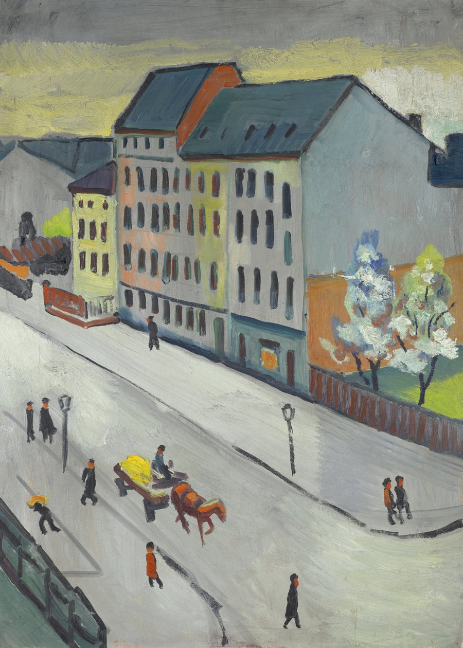 Naše ulice v šedi od August Macke
