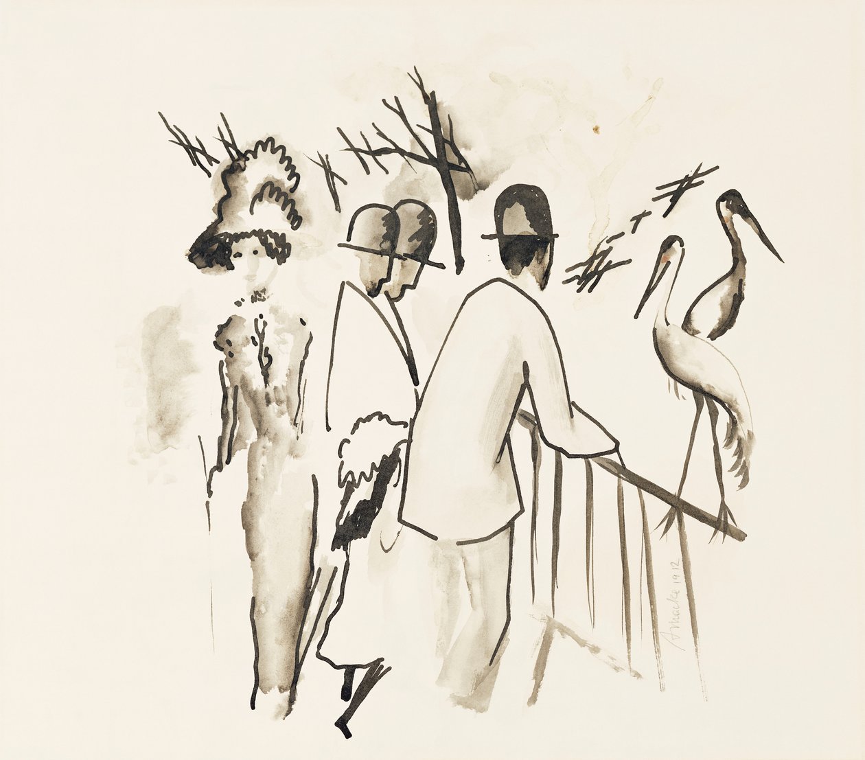 Zoologická zahrada II; Zoologická zahrada II, 1912 od August Macke