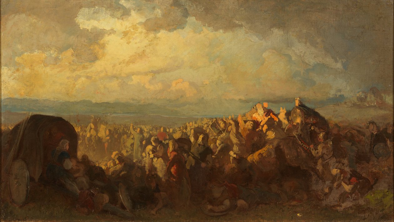 Bitva u Bråvally. Studie od August Malmström