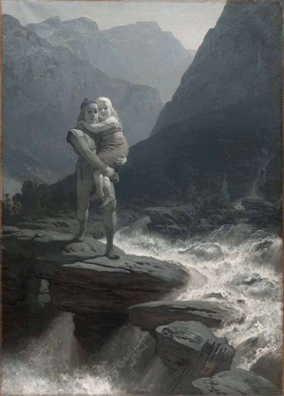 Frithiofova sága: Frithiof a Ingeborg, 80. léta 19. století. od August Malmström