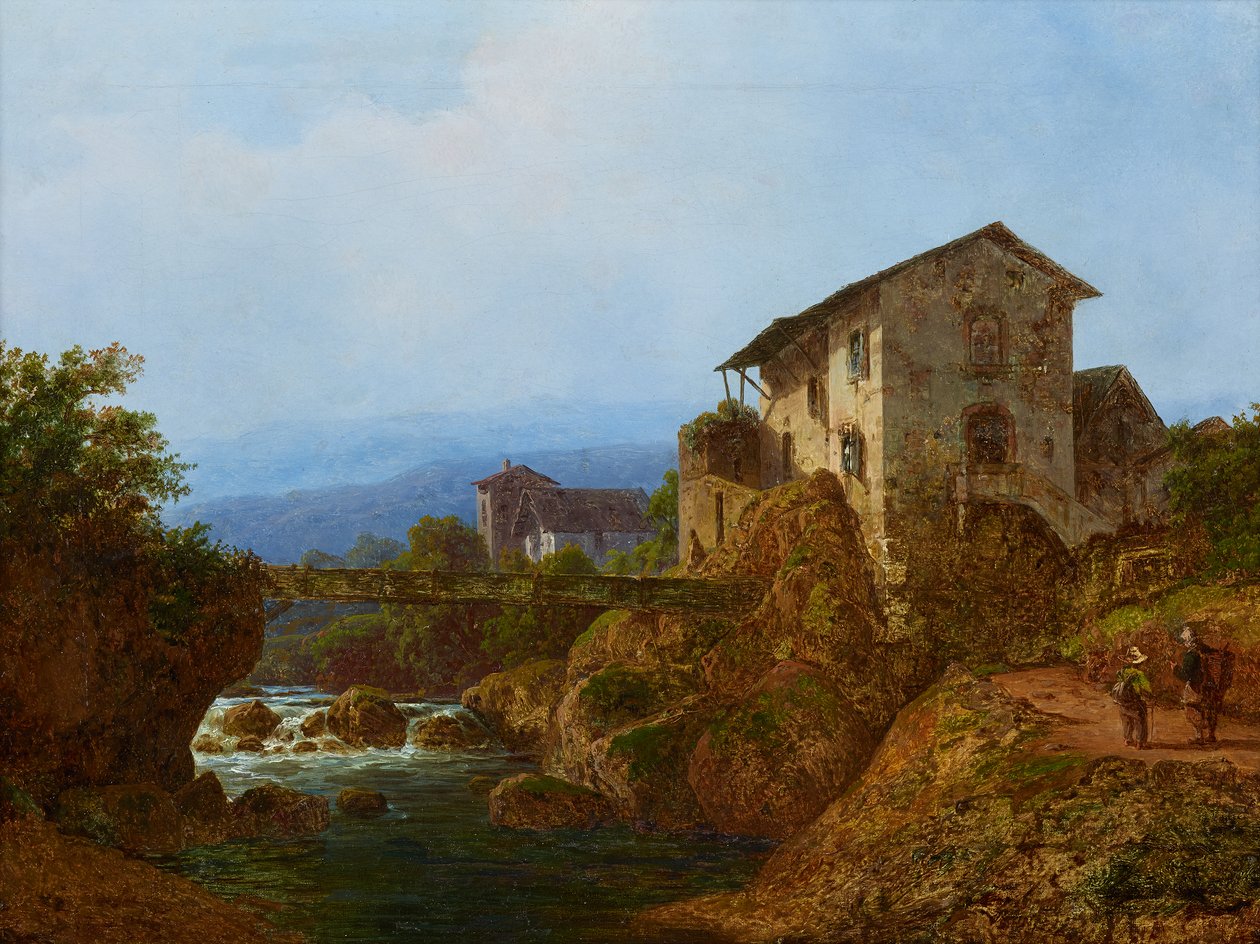 Alte Dorfbrücke od August Piepenhagen