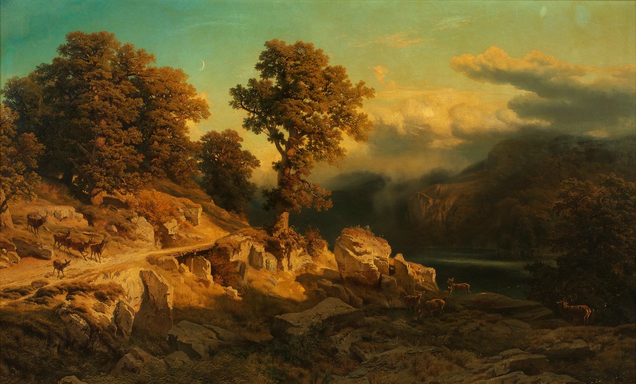 podzimní krajina od August Schaeffer von Wienwald