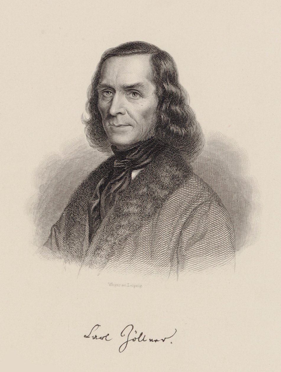 Portrét skladatele Carla Friedricha Zöllnera 1800-1860, c. 1850. od August Weger