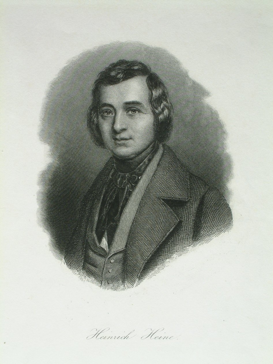 Portrét básníka Heinricha Heineho 1797-1856, 1842 od August Weger