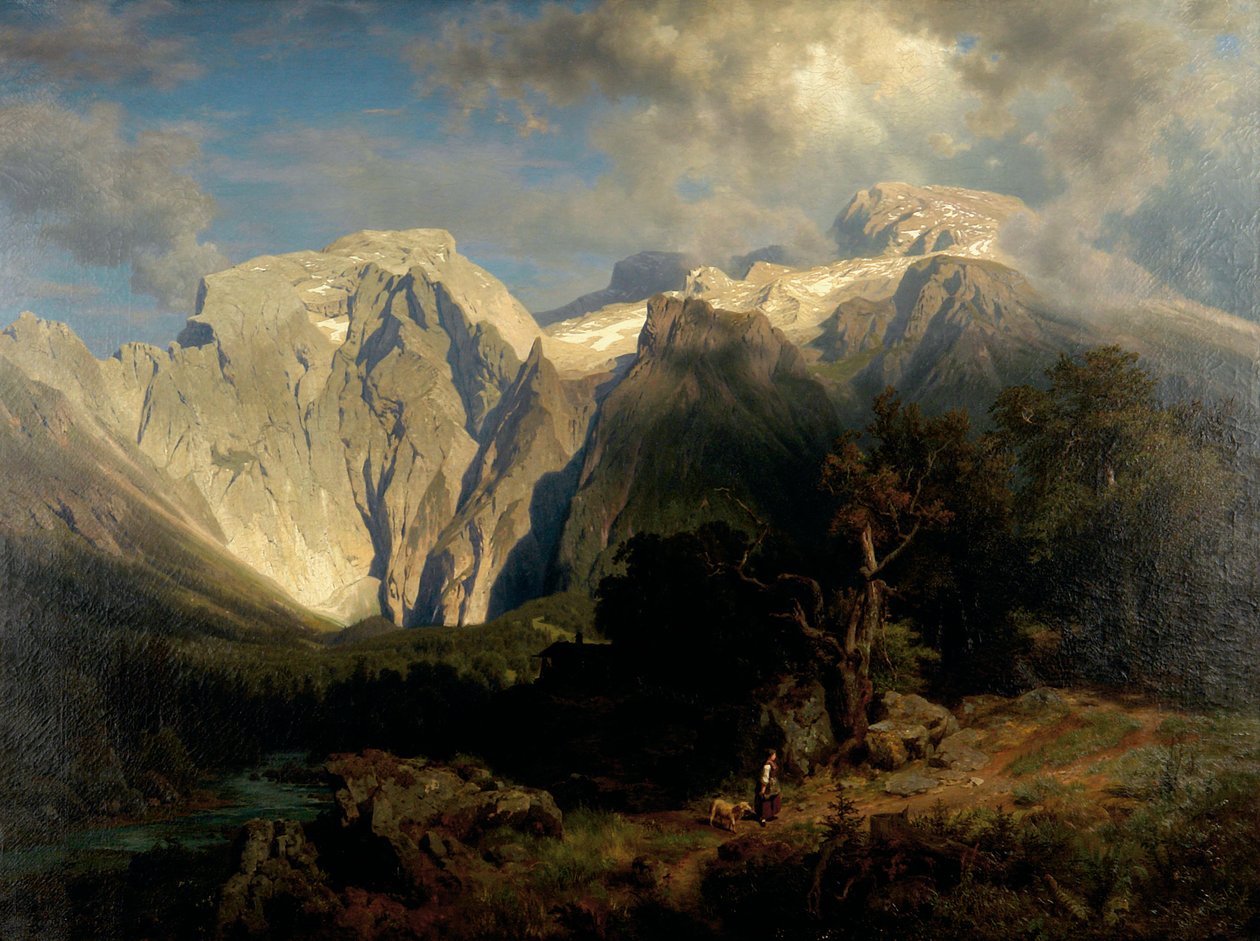 krajina vápencových hor od August Wilhelm Leu