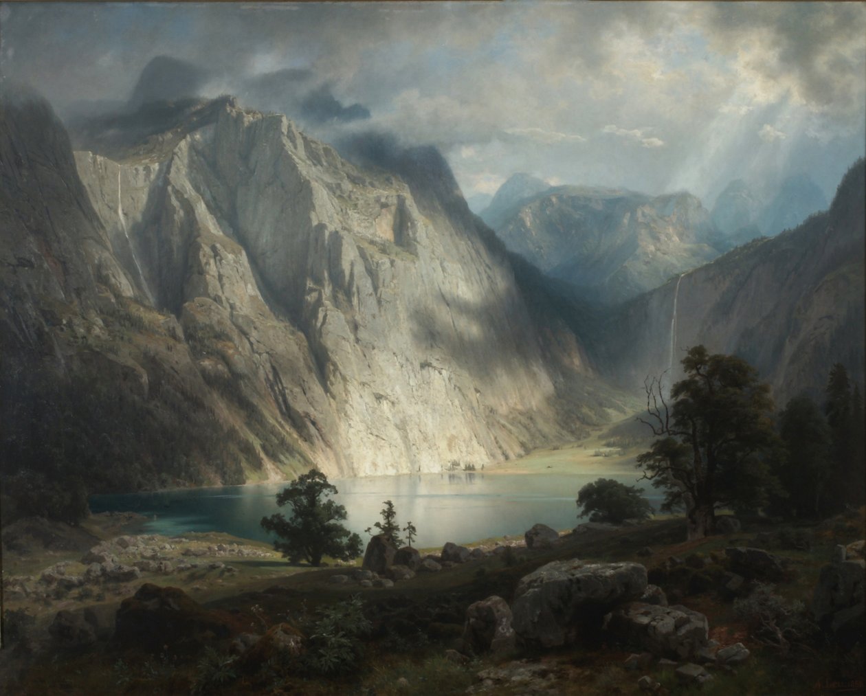 Obersee u Berchtesgadenu od August Wilhelm Leu