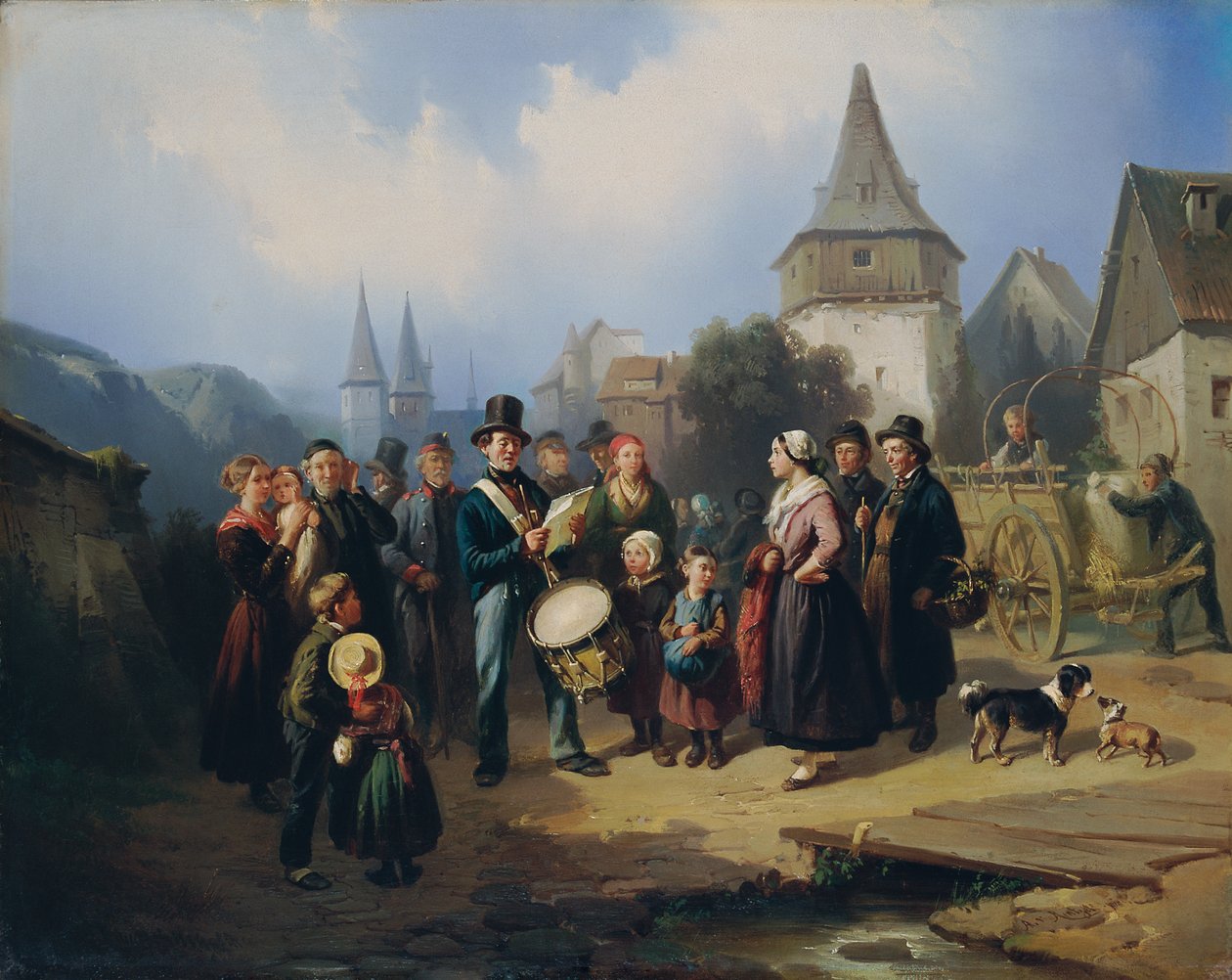 Vesnický bubeník od August von Rentzell