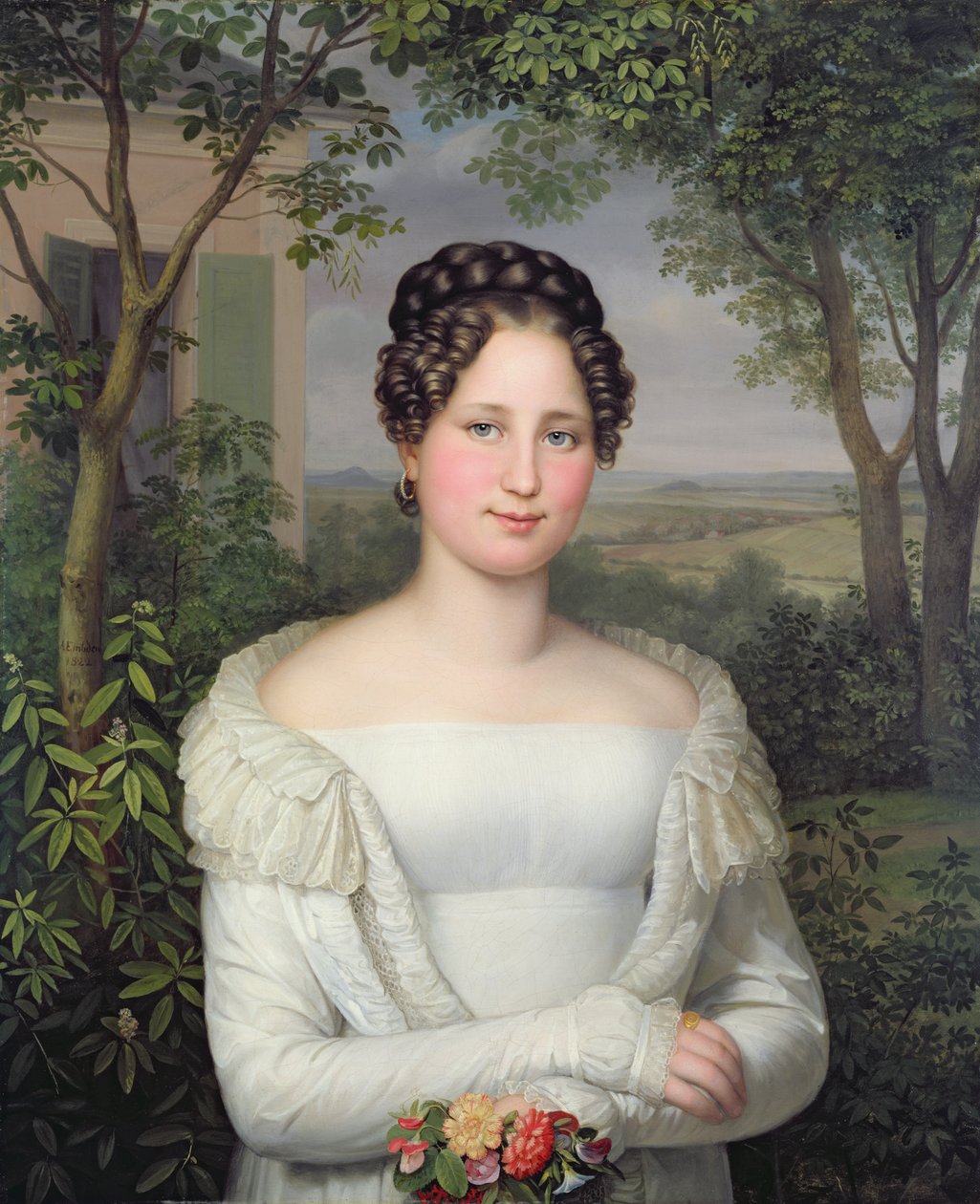 Portrét Frau Horstmann, 1822 od August von der Embde