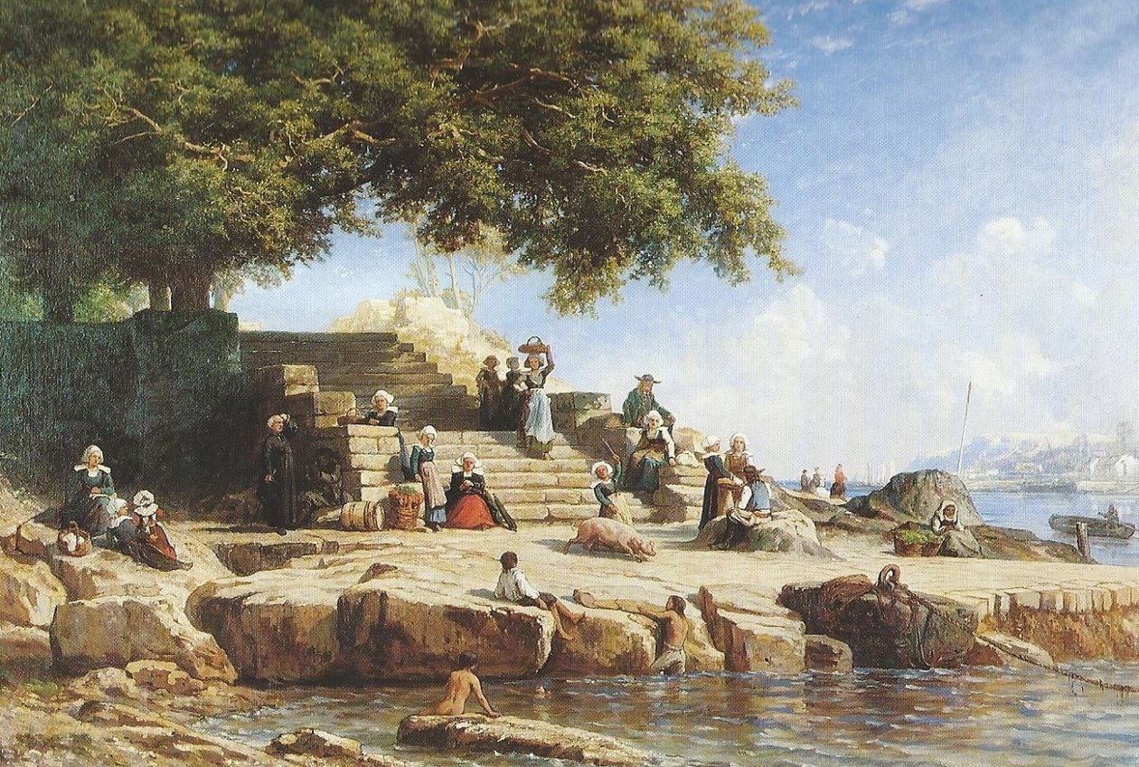 Průjezd trajektem do Treboulu od Auguste Paul Charles Anastasi