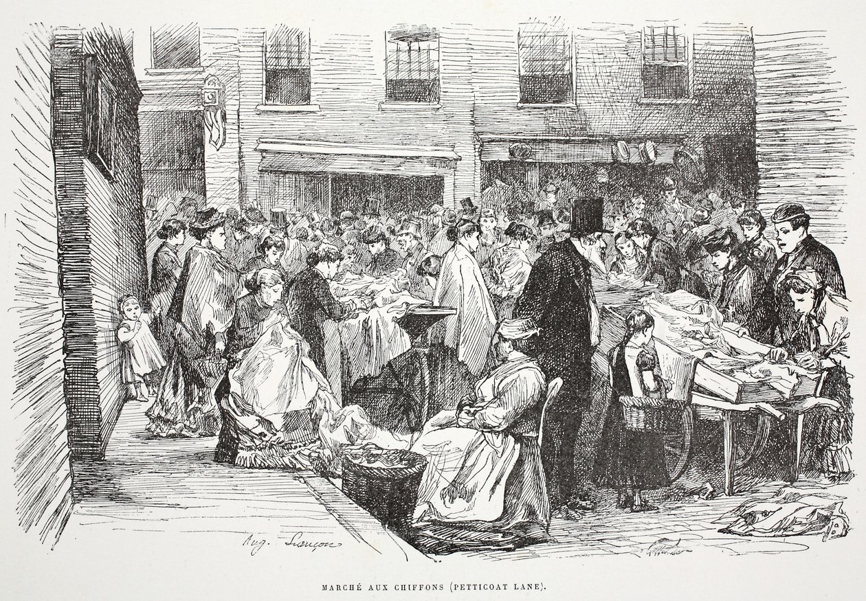 Marche aux Chiffons (Petticoat Lane), ilustrace z 