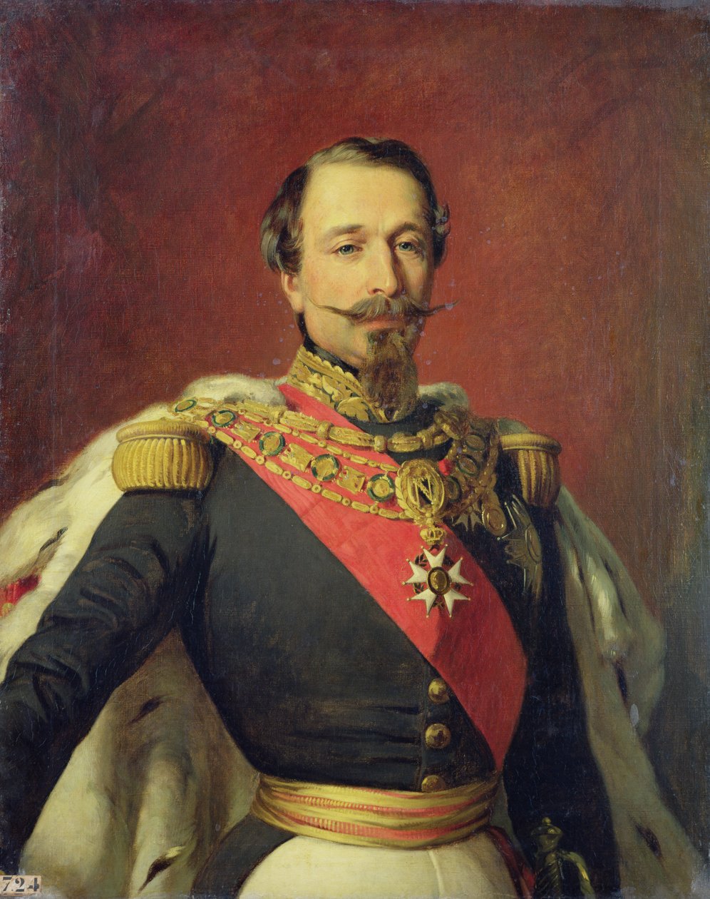 Portrét císaře Ludvíka Napoleona III., podle původního obrazu Francoise Xaviera Winterhaltera (1806-73) 1853 od Auguste Boulard