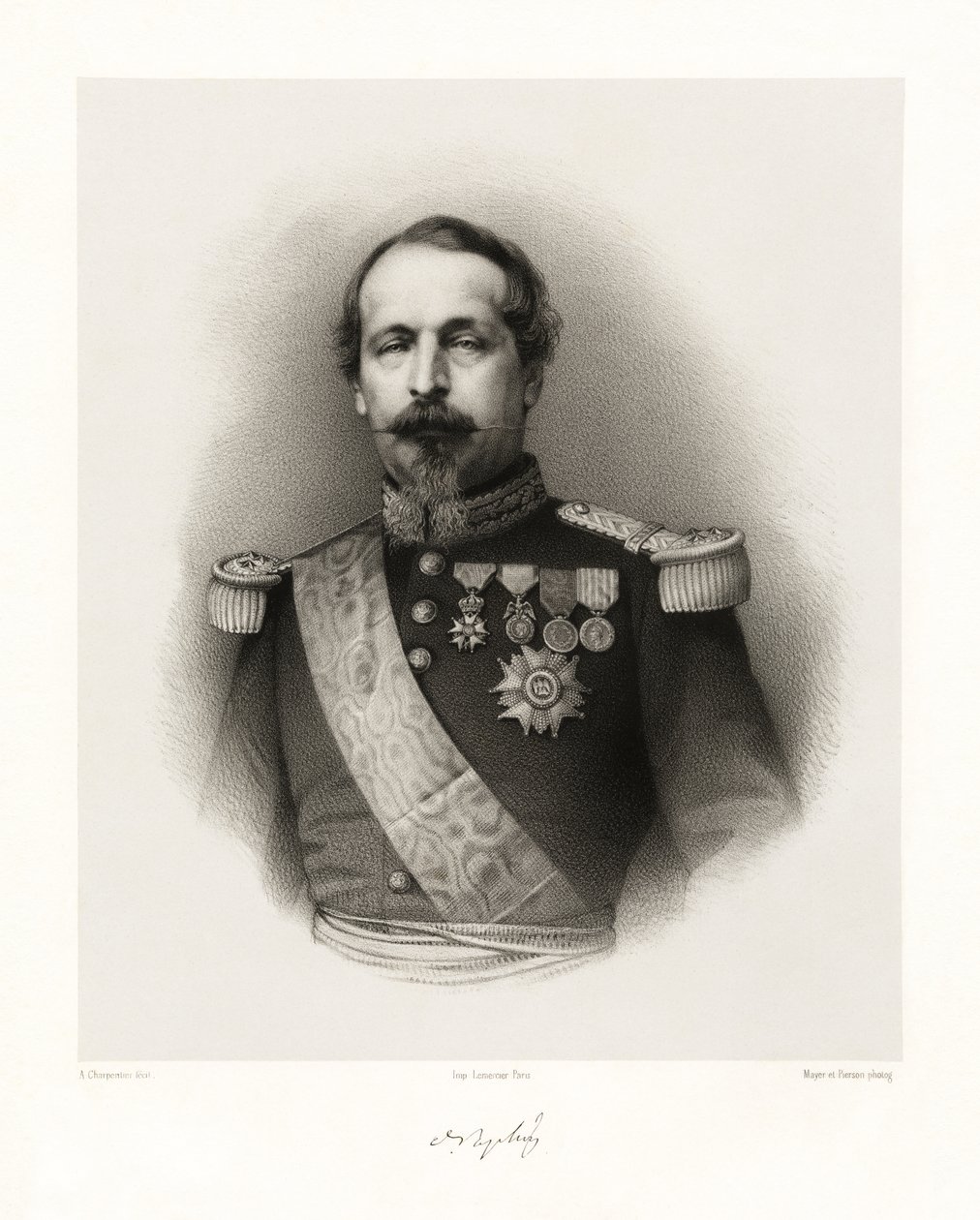 Charles Louis Napoleon Bonaparte, 1865-66 od Auguste Charpentier