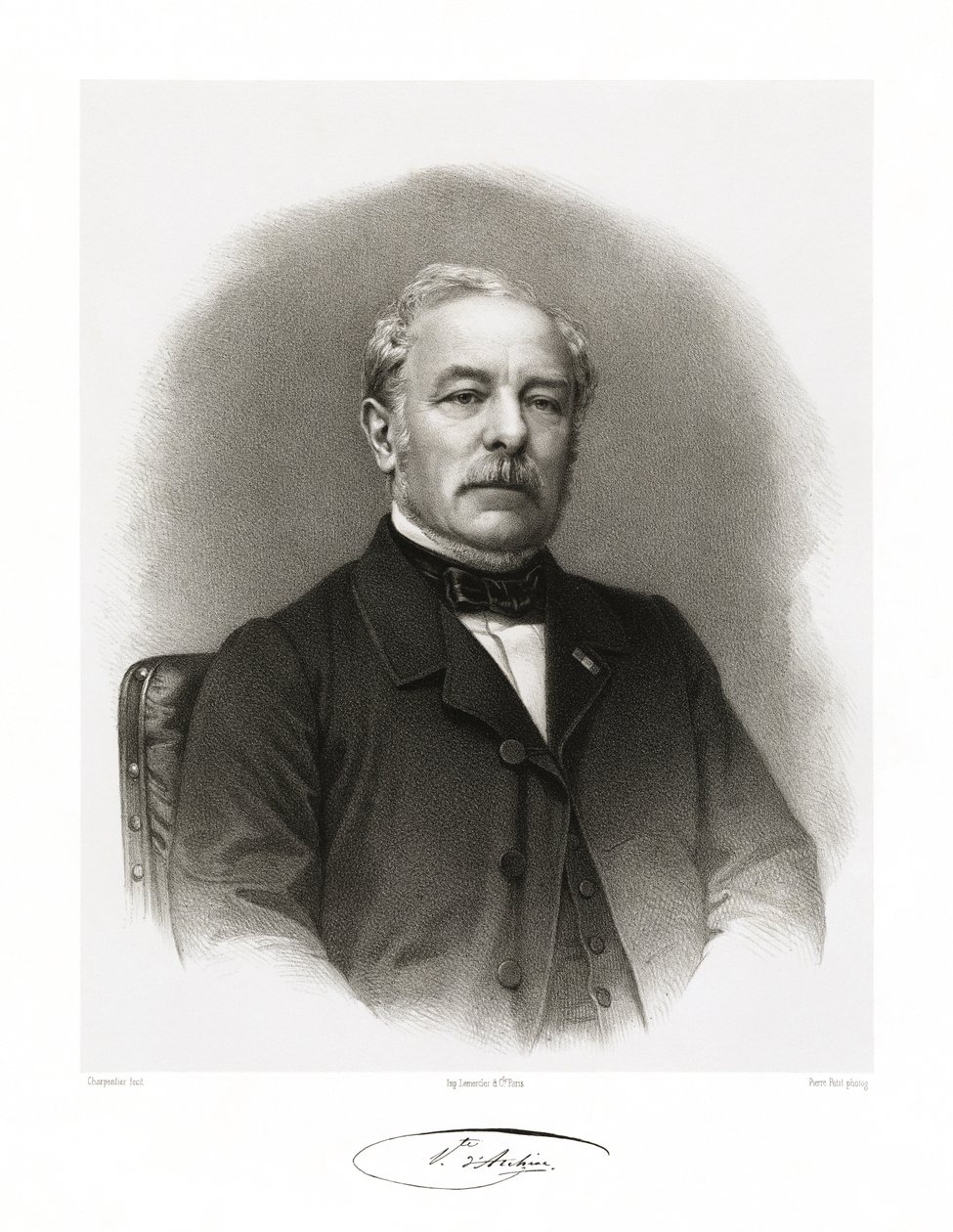 Étienne Jules Adolphe Desmier de Saint-Simon, Vicomte d? Archiac, 1865-66 od Auguste Charpentier