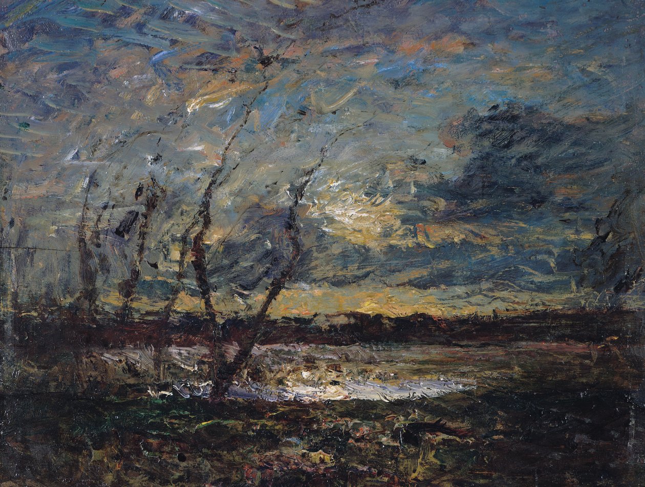 Krajina na okraji Cremieu od Auguste Francois Ravier