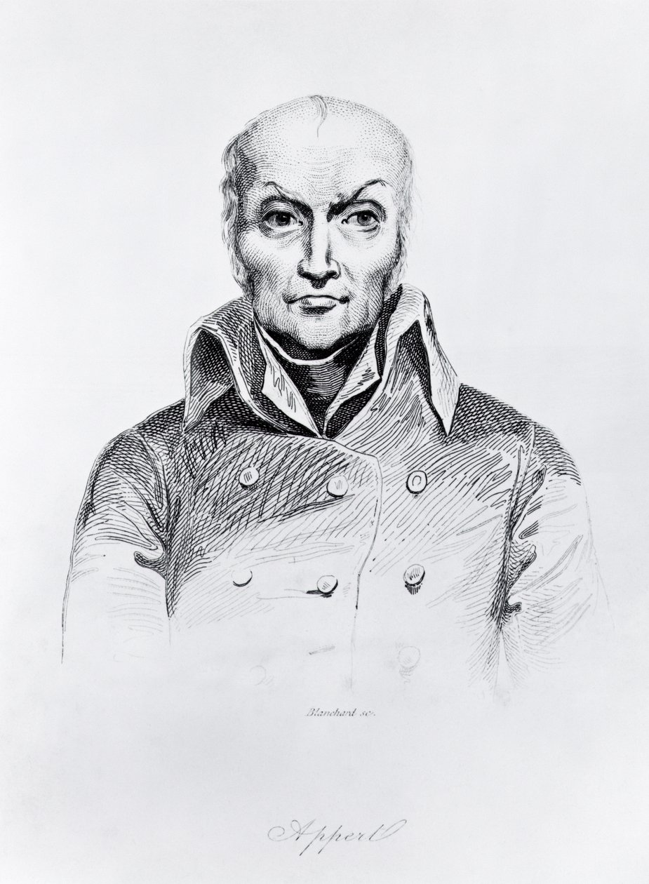 Portrét Nicolase Apperta (1749-1841) (černobílá fotografie) od Auguste I Blanchard