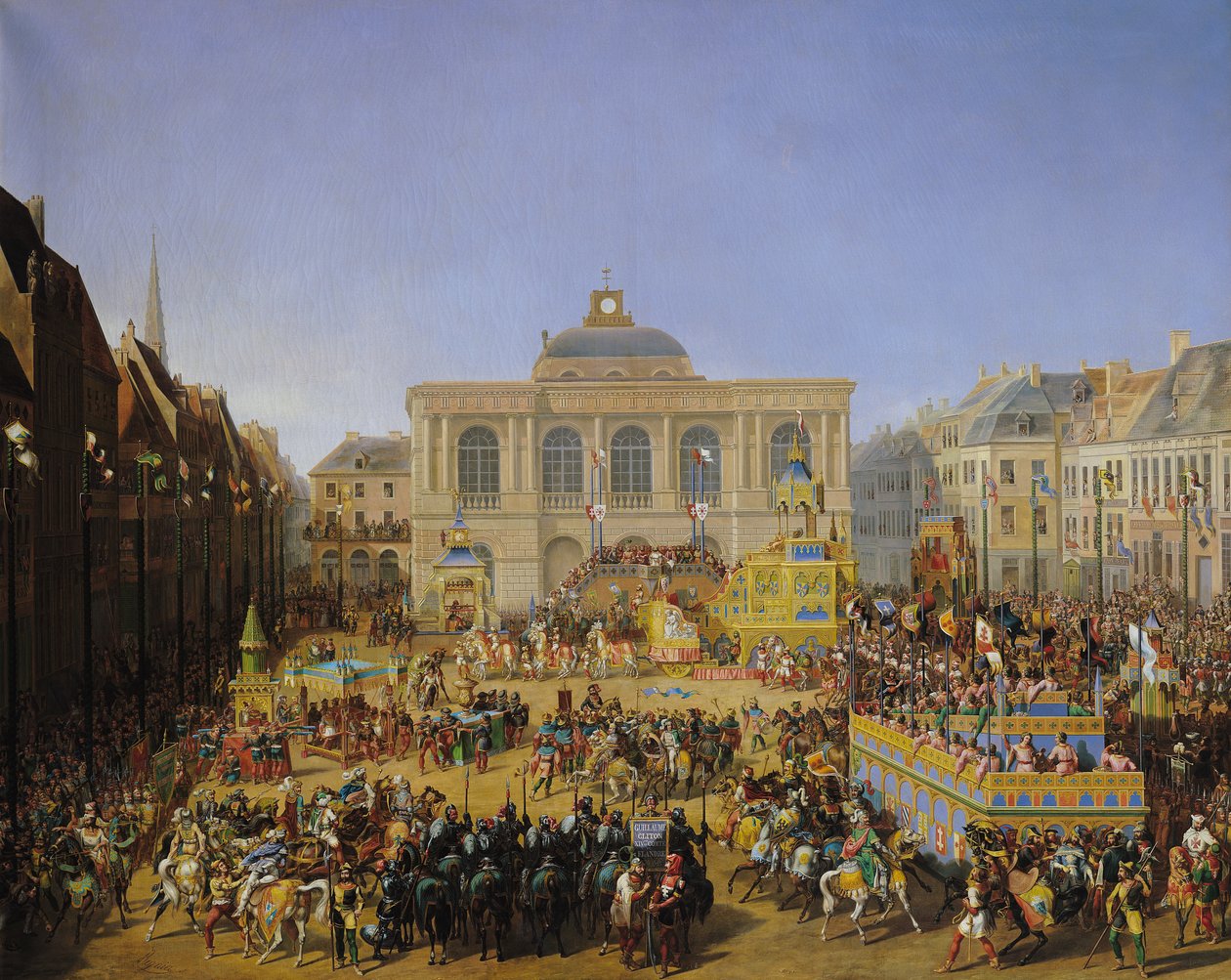 Kermesse v Saint-Omer v roce 1846 od Auguste Jacques Regnier