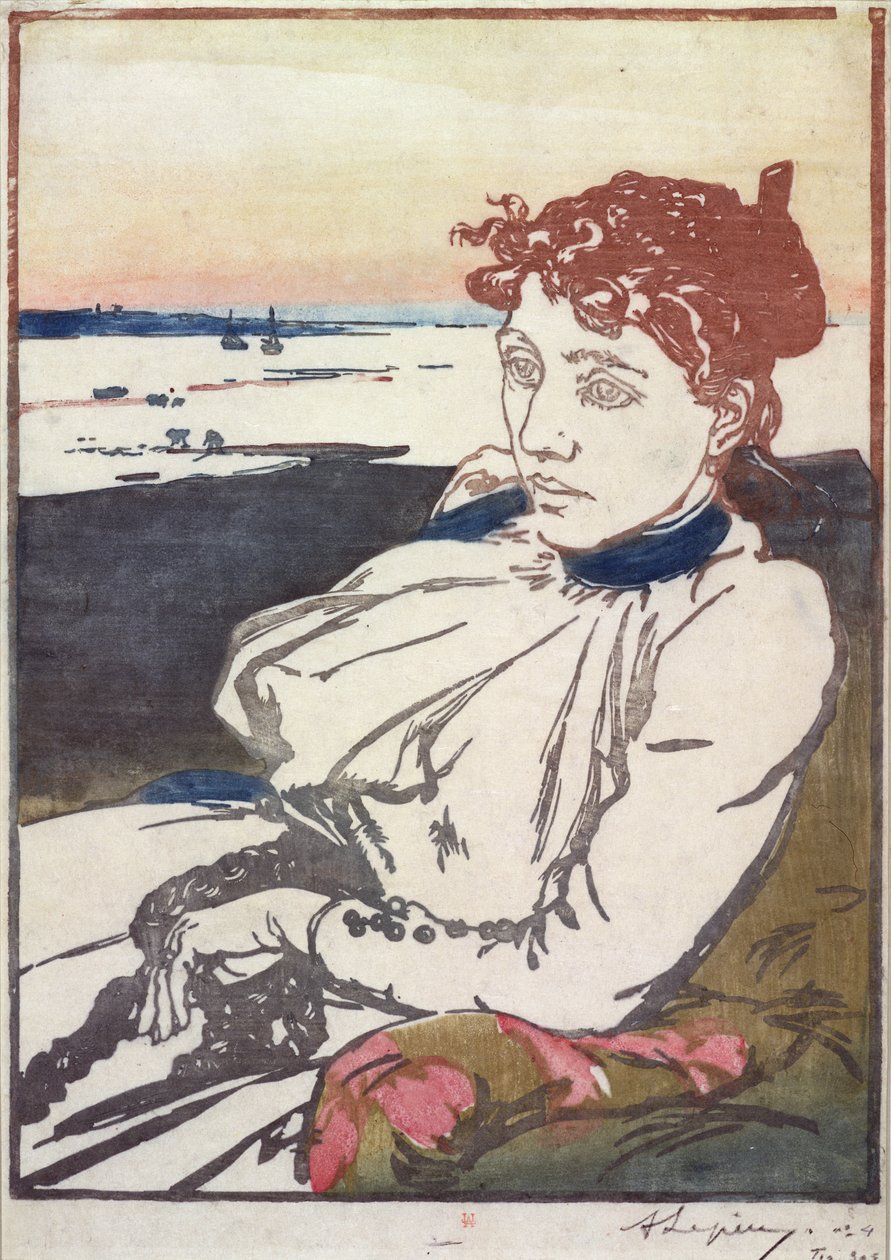 La Convalescante Mme.Lepere, 1892 od Auguste Louis Lepère