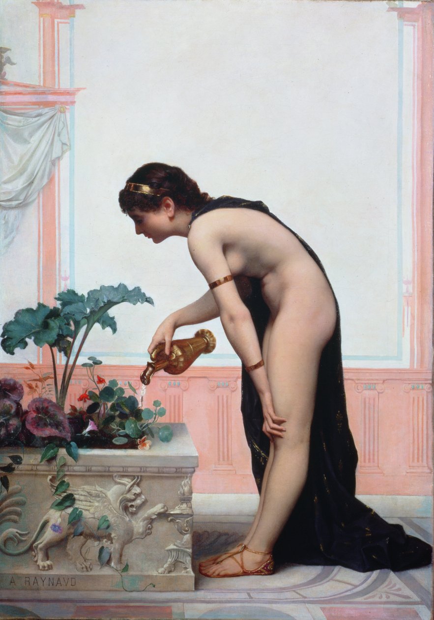 Zalévání zahrady od Auguste Raynaud