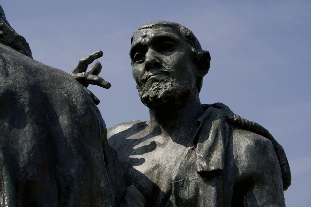 Detail měšťanů z Calais, dokončeno 1889 bronz viz 340531 od Auguste Rodin