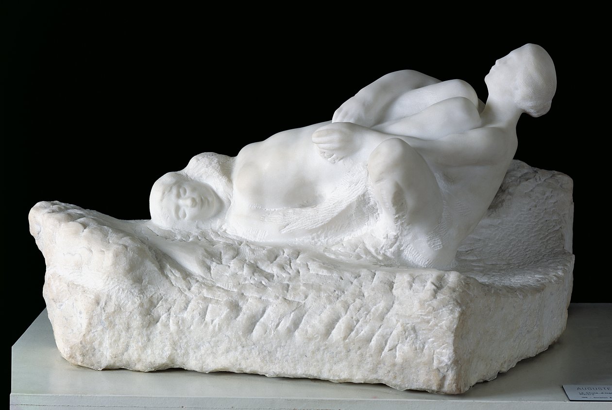 Icarus Falling, před rokem 1910 (mramor) od Auguste Rodin