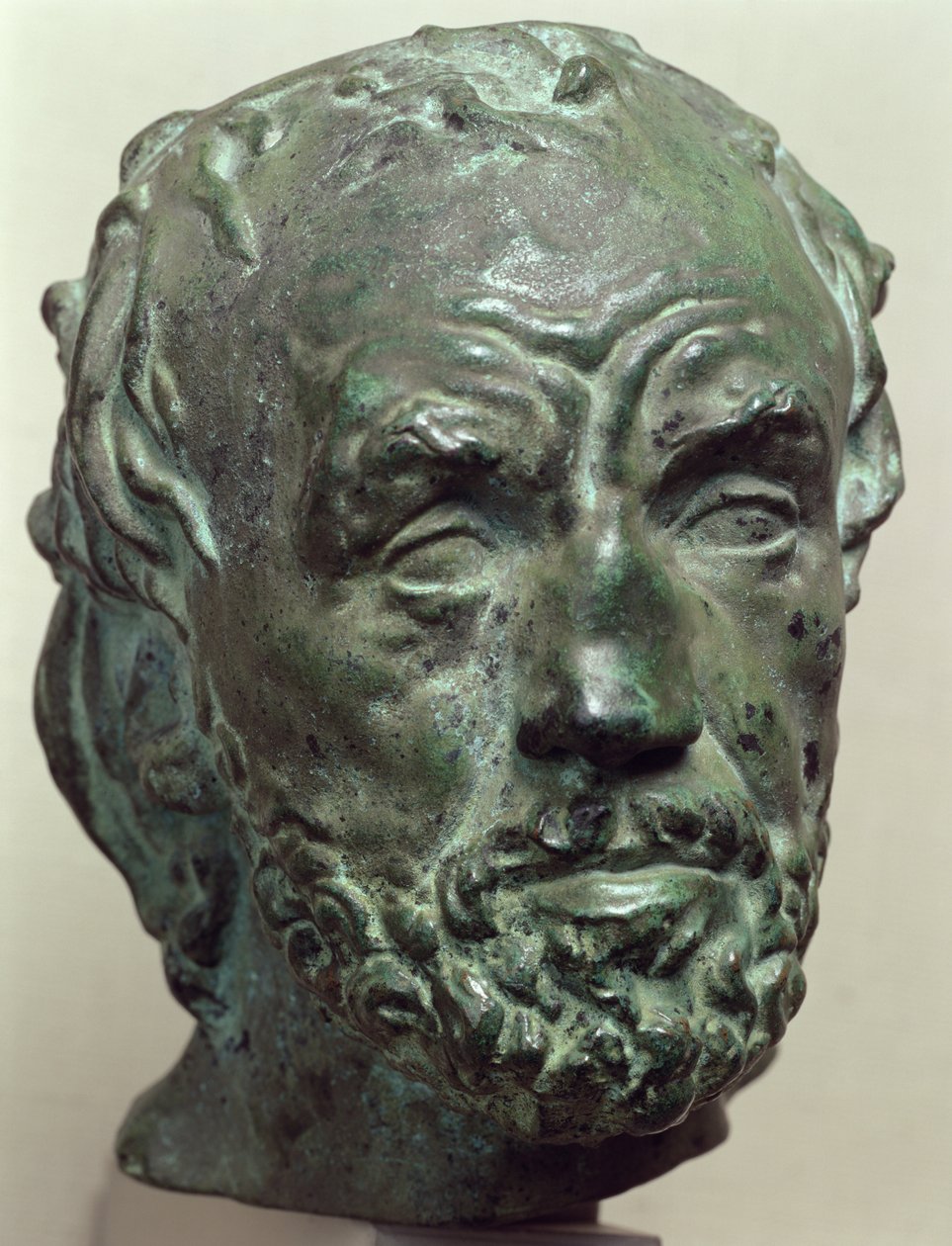 Muž se zlomeným nosem, 1863-64 (bronz) od Auguste Rodin